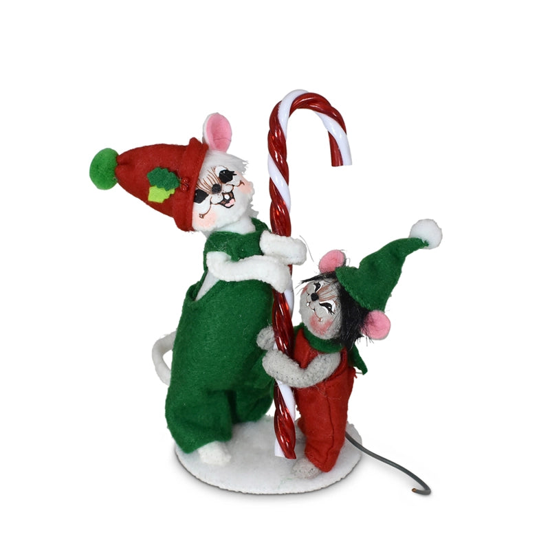 Christmas 5in Candy Cane Mice 610121