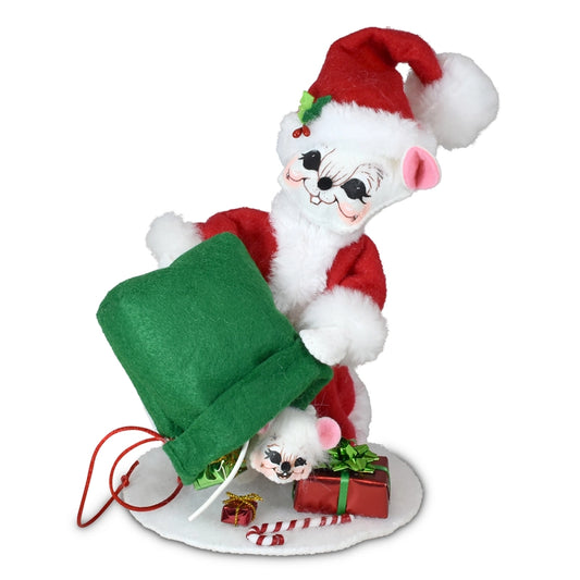 Christmas 6in Special Delivery Santa Mouse 610621