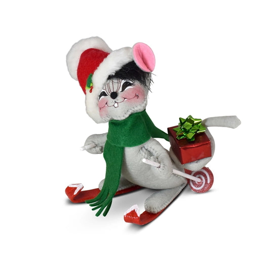 Christmas 6in Ski Mouse 610721