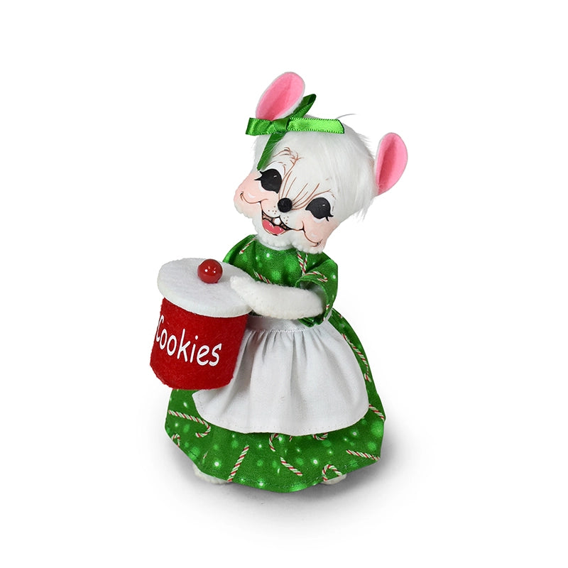 Christmas 6in Cookie Jar Mouse 611122