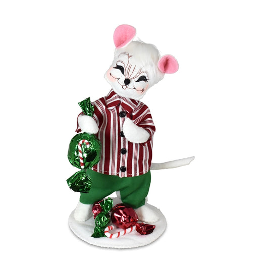 Christmas 6in Christmas Candy Boy Mouse 611721